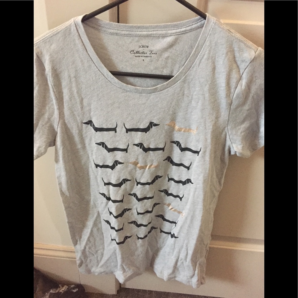 For the wiener dog lover! Basic Jcrew tee.